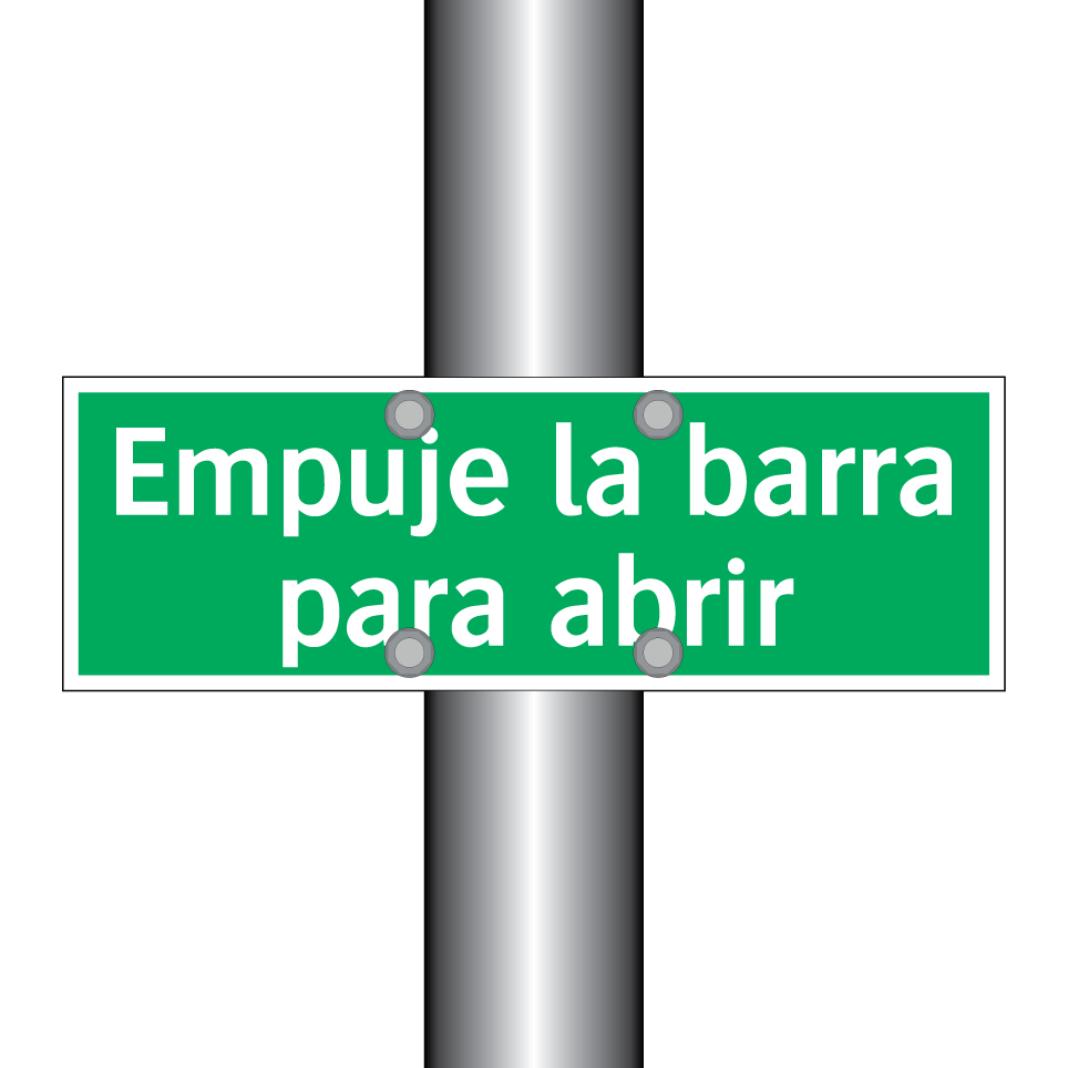 Empuje la barra para abrir