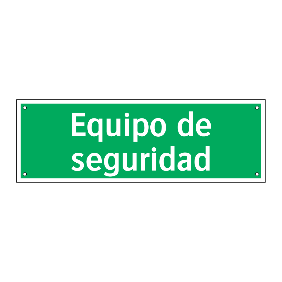 Equipo de seguridad