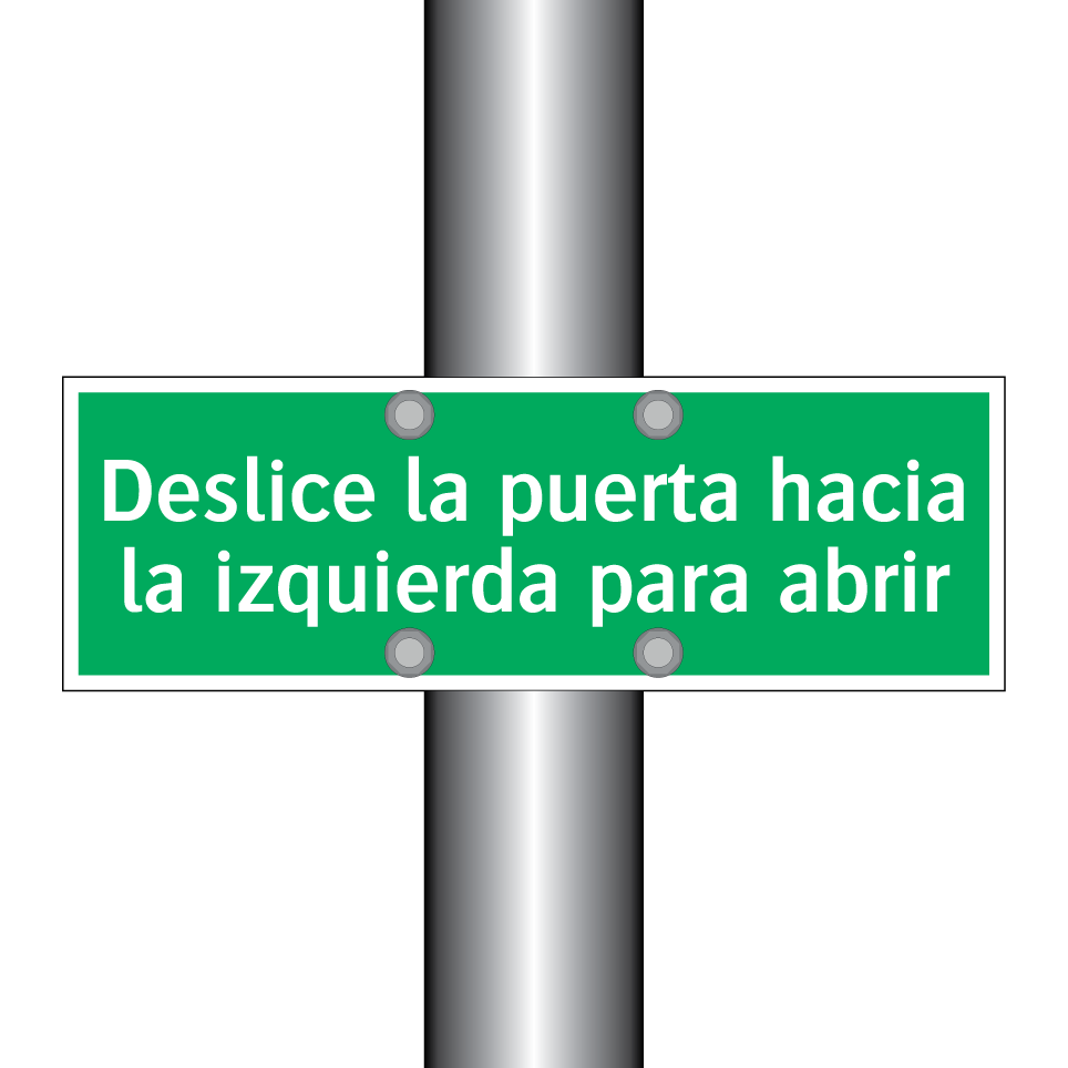 Deslice la puerta hacia la izquierda para abrir