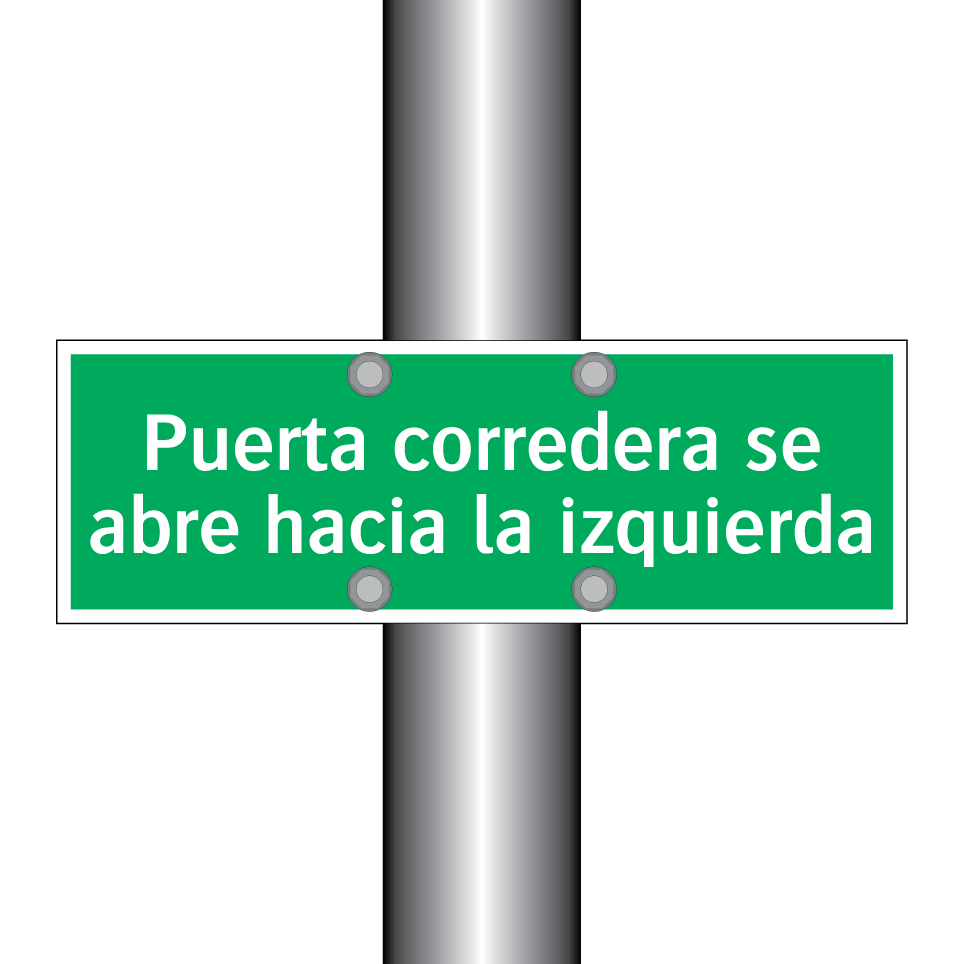 Puerta corredera se abre hacia la izquierda