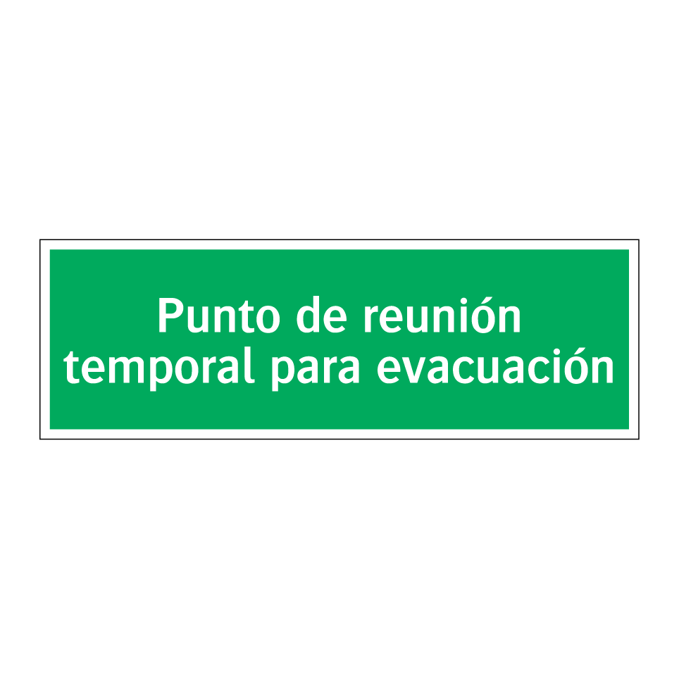 Punto de reunión temporal para evacuación