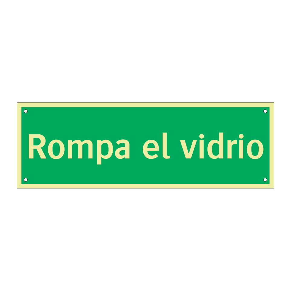 Rompa el vidrio