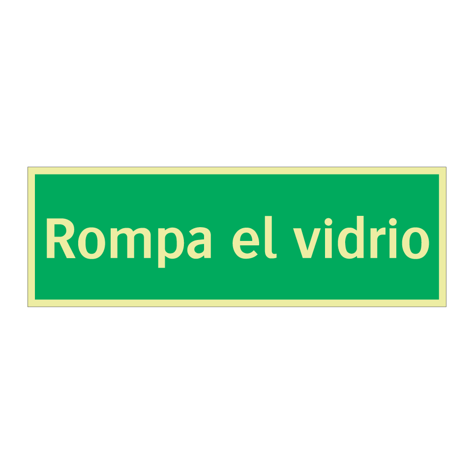 Rompa el vidrio