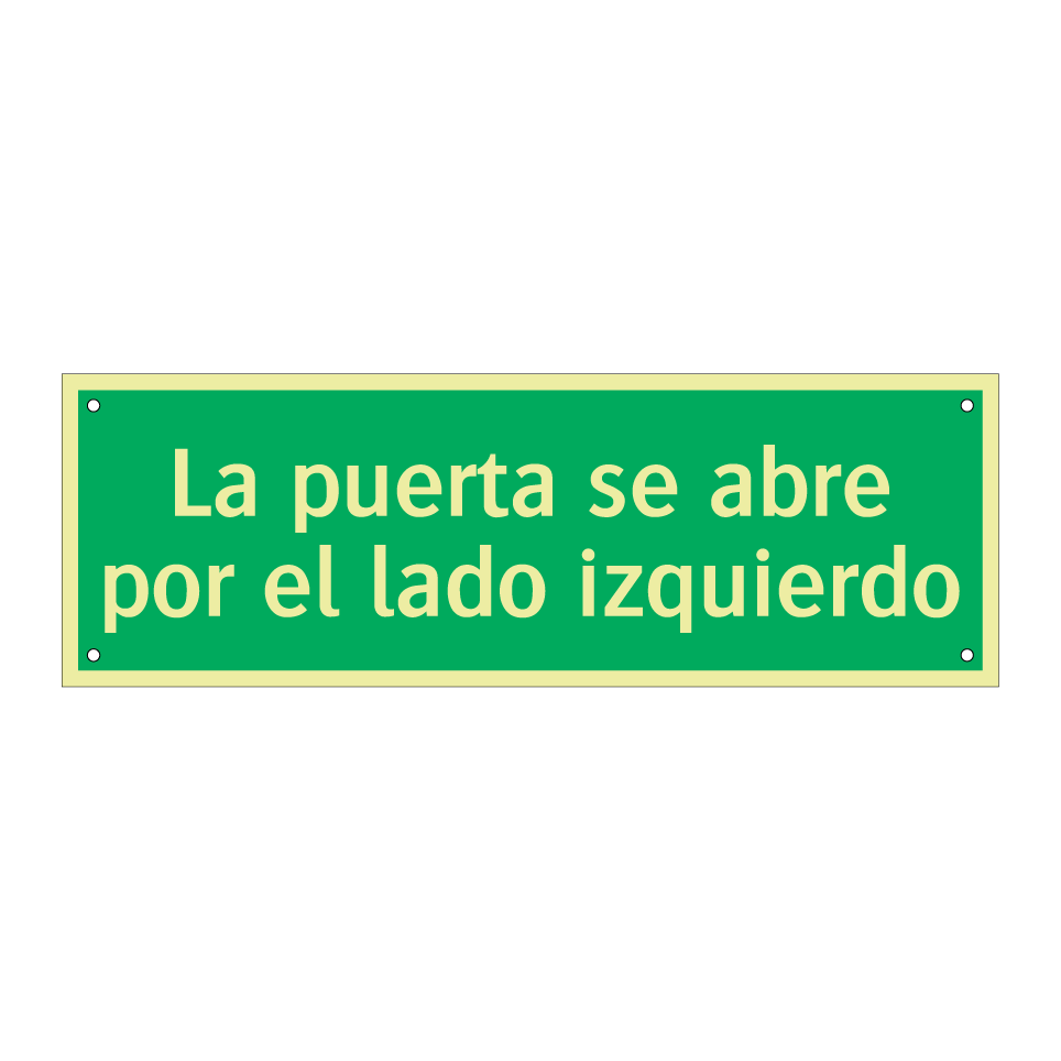 La puerta se abre por el lado izquierdo
