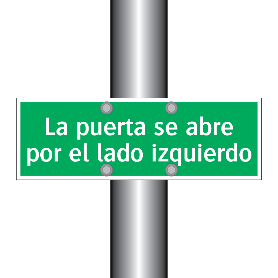 La puerta se abre por el lado izquierdo