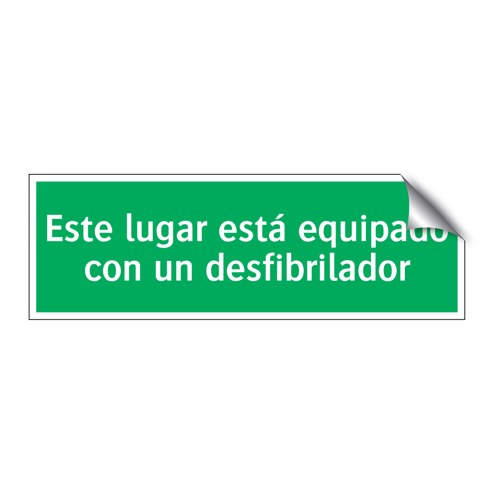 Este lugar está equipado con un desfibrilador