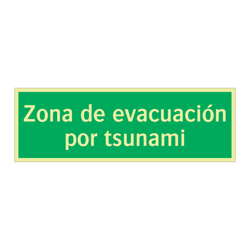 Zona de evacuación por tsunami