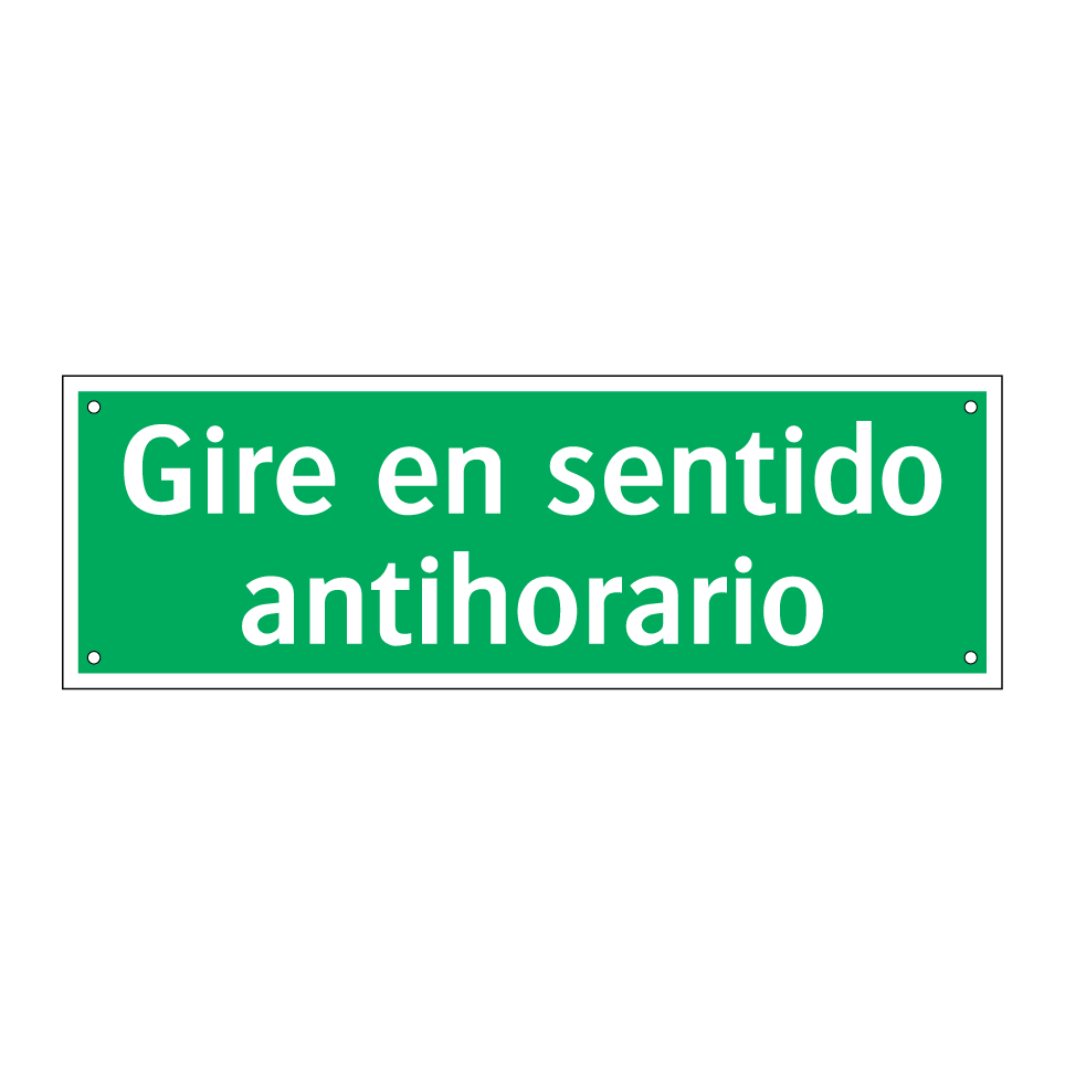 Gire en sentido antihorario