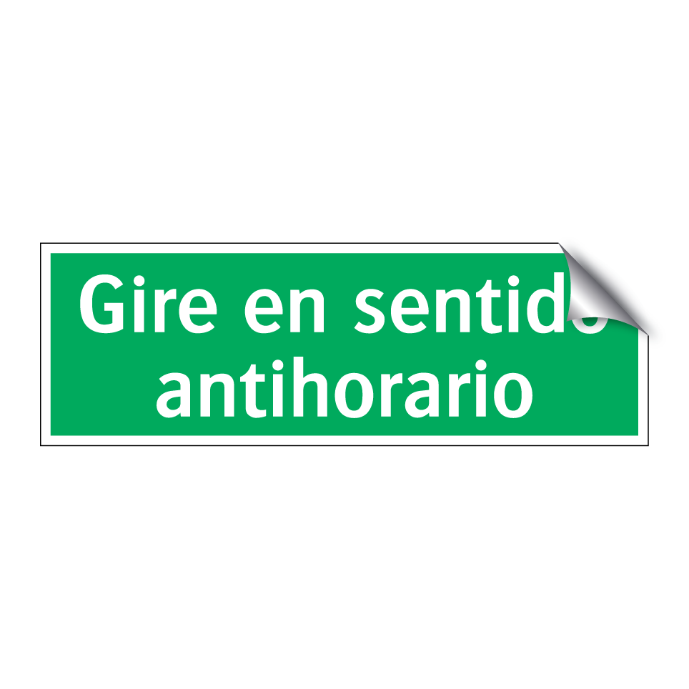 Gire en sentido antihorario