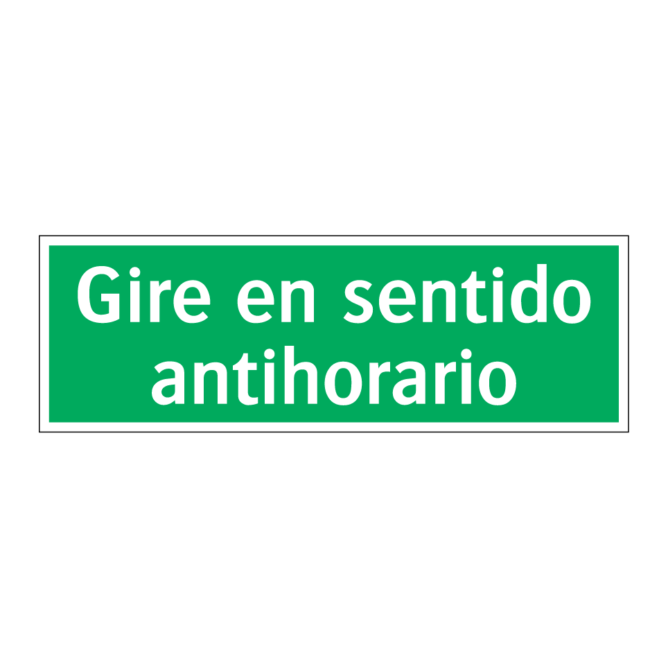 Gire en sentido antihorario