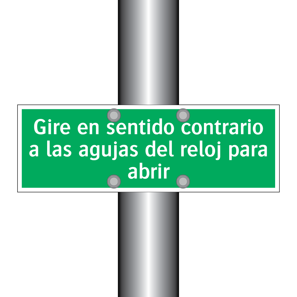 Gire en sentido contrario a las agujas del reloj para abrir