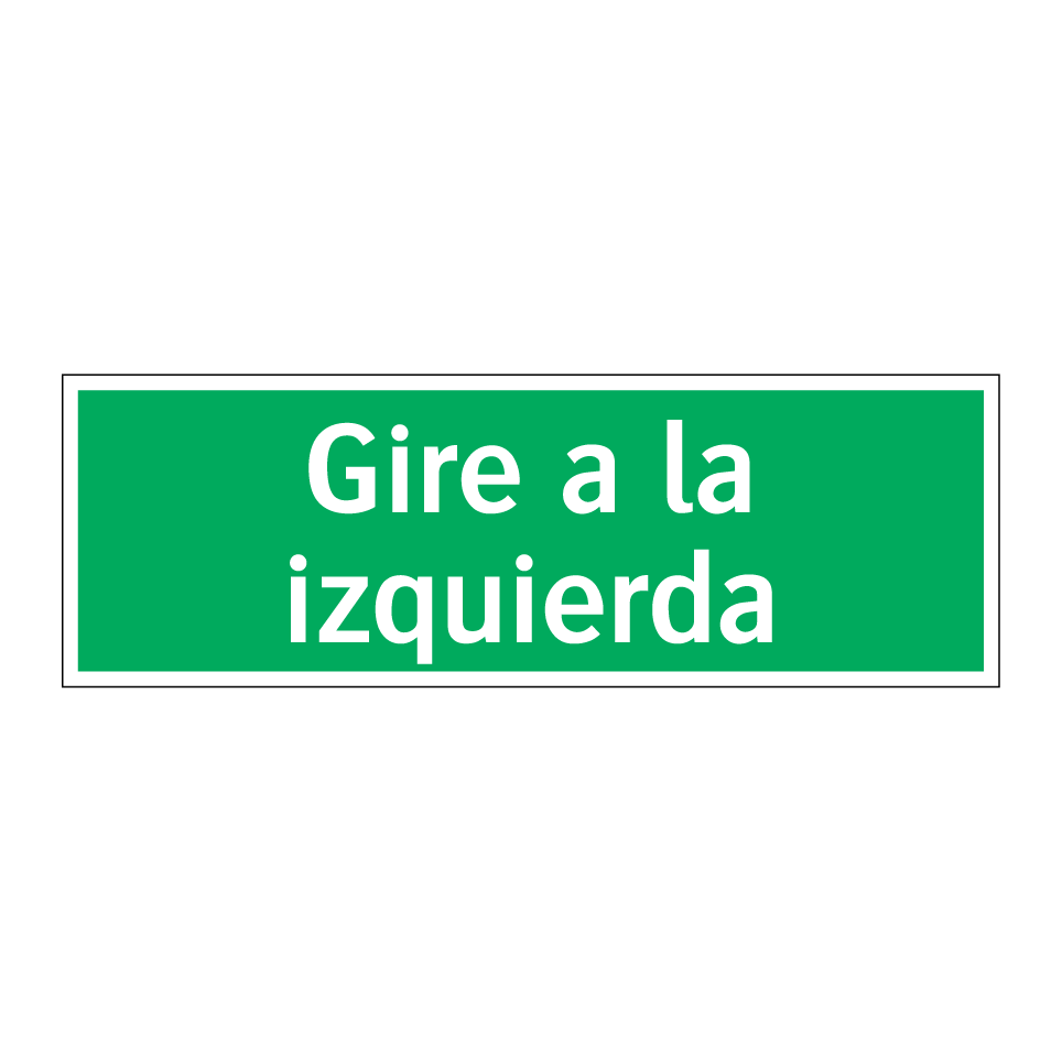Gire a la izquierda