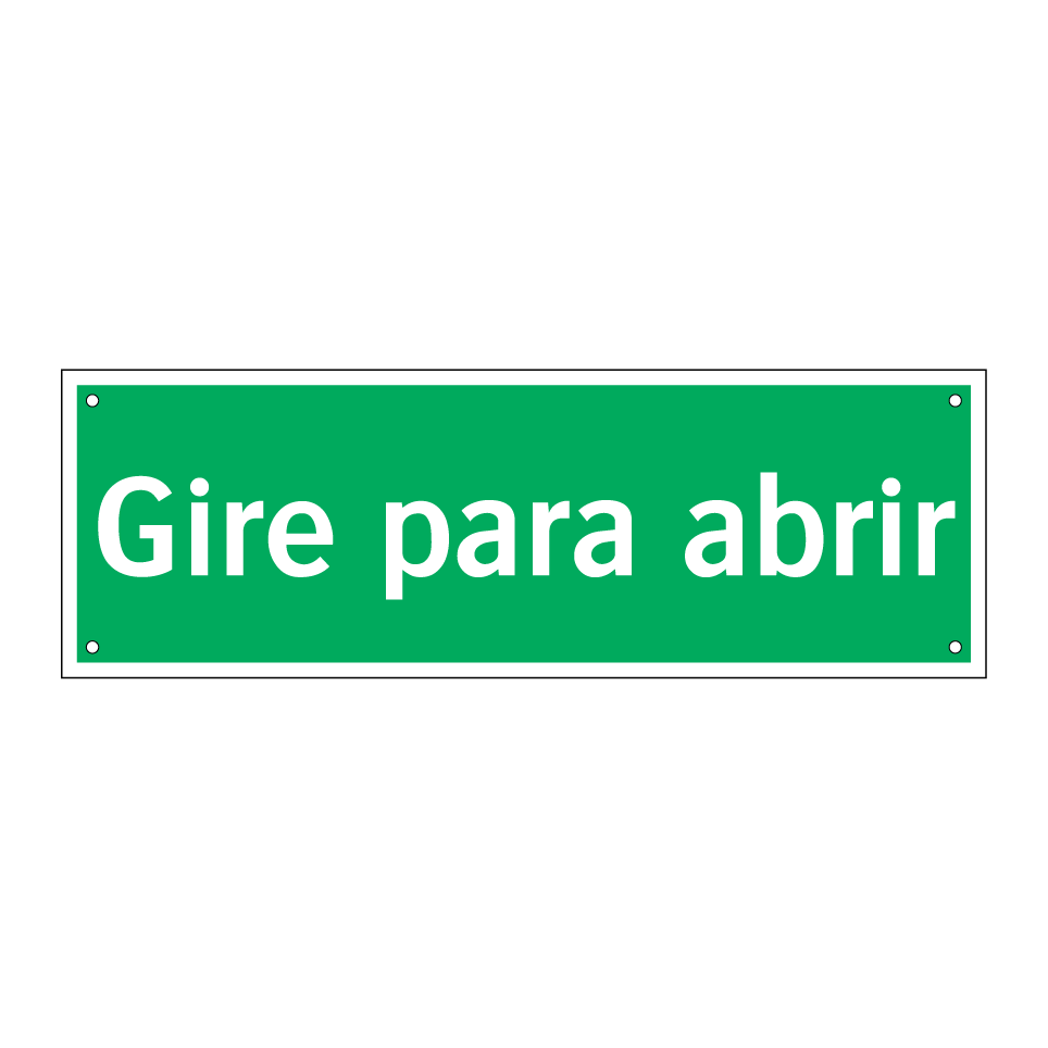 Gire para abrir