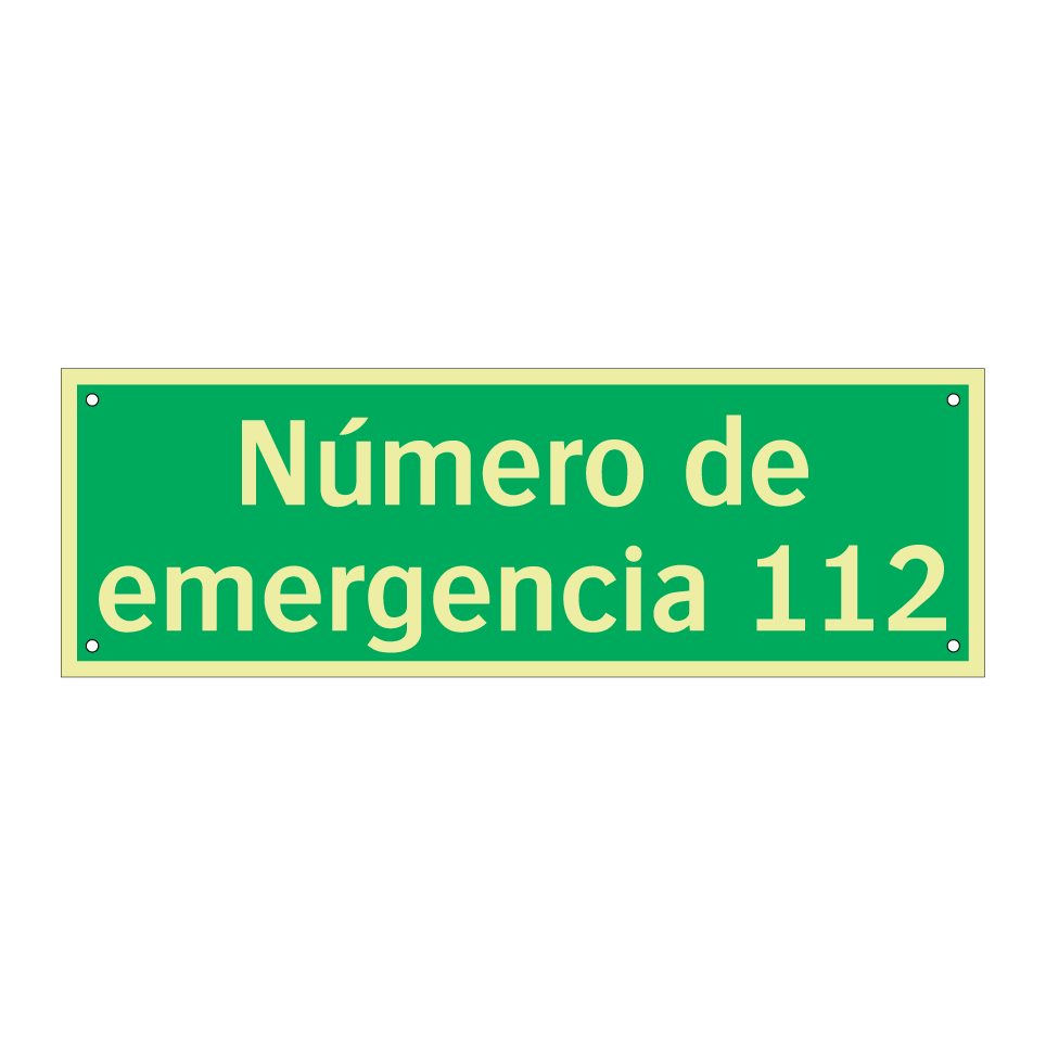 Número de emergencia 112
