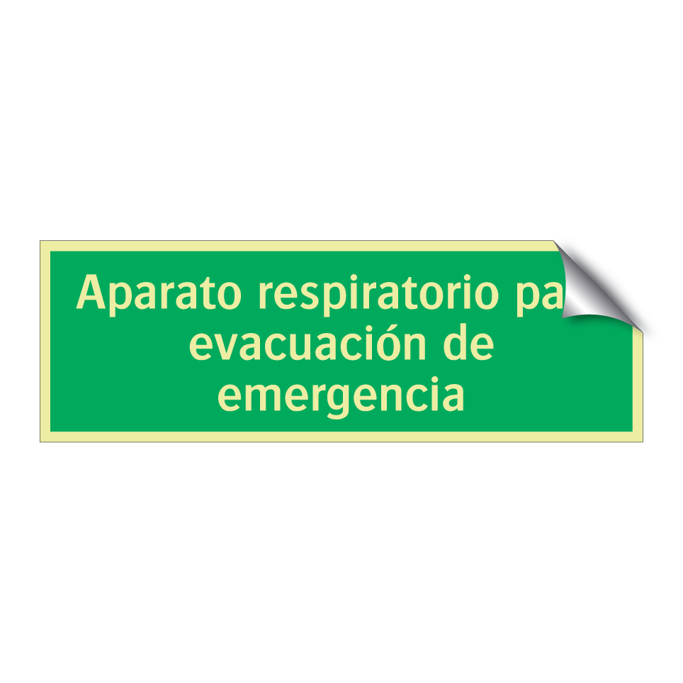 Aparato respiratorio para evacuación de emergencia