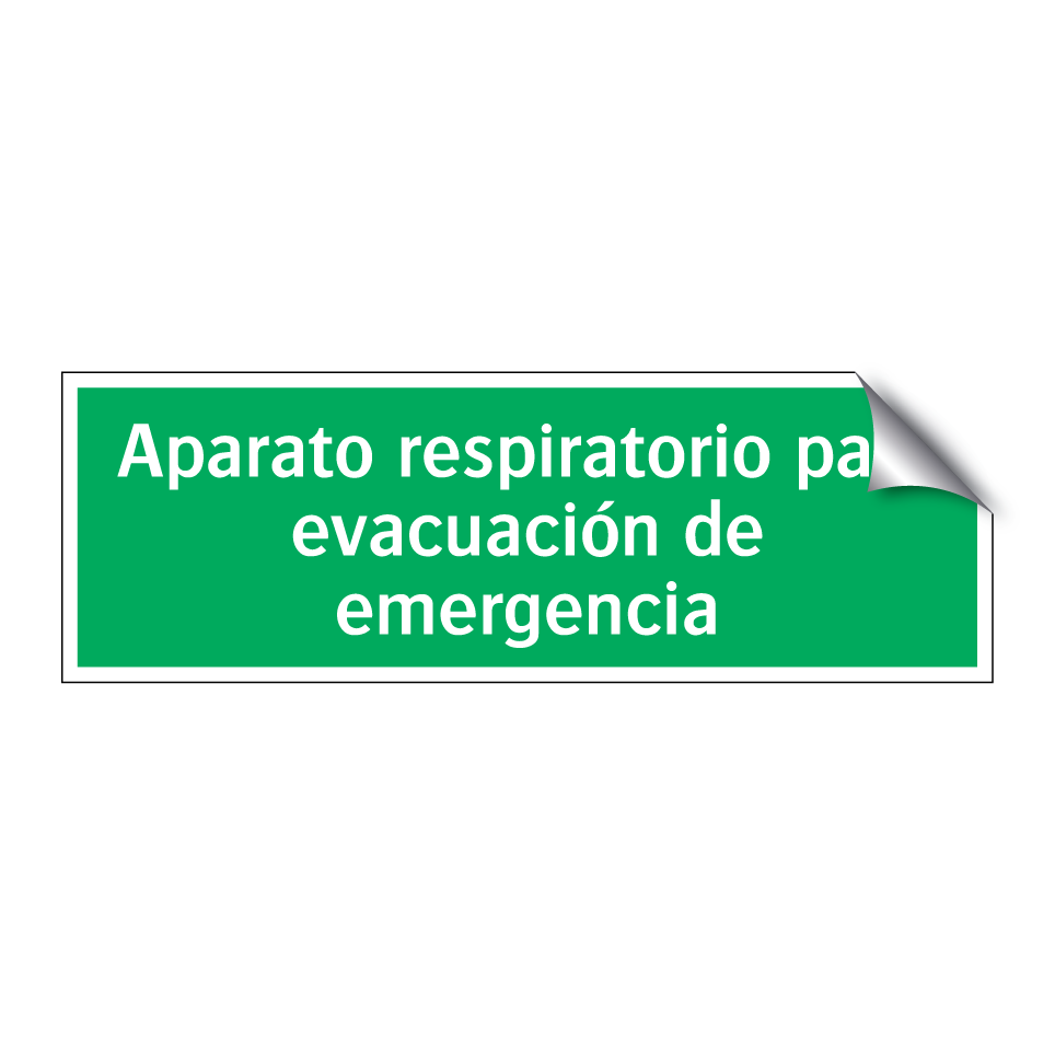 Aparato respiratorio para evacuación de emergencia