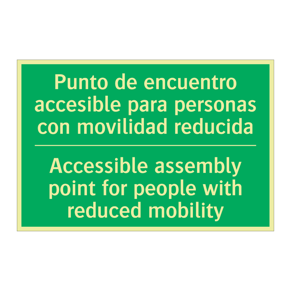 Punto de encuentro accesible /.../ - Accessible assembly point for /.../