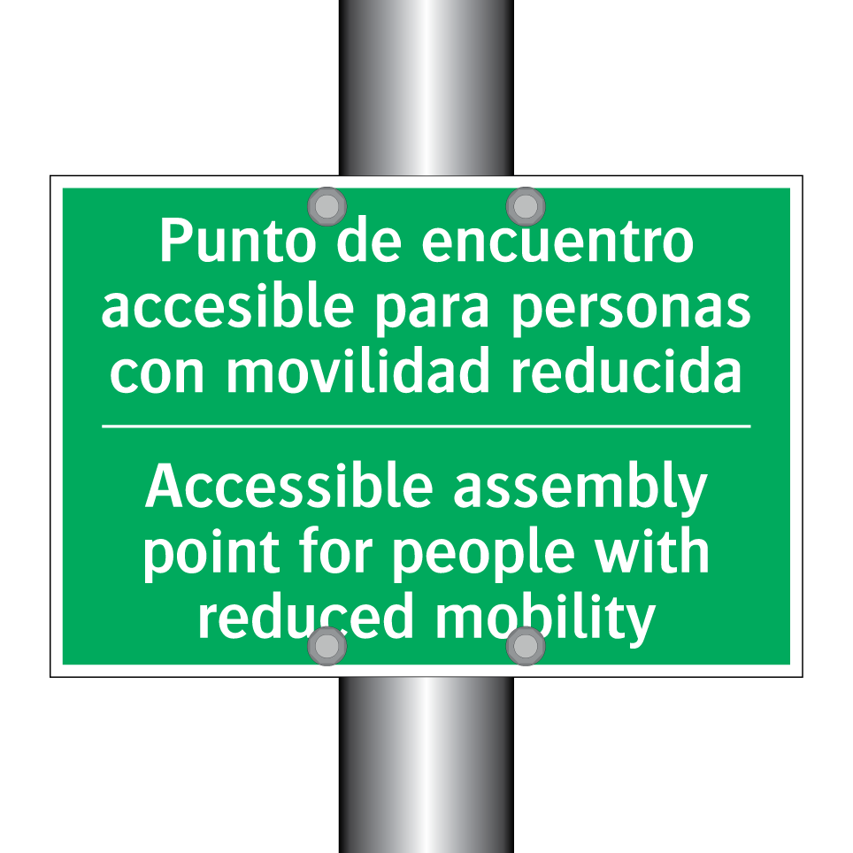 Punto de encuentro accesible /.../ - Accessible assembly point for /.../