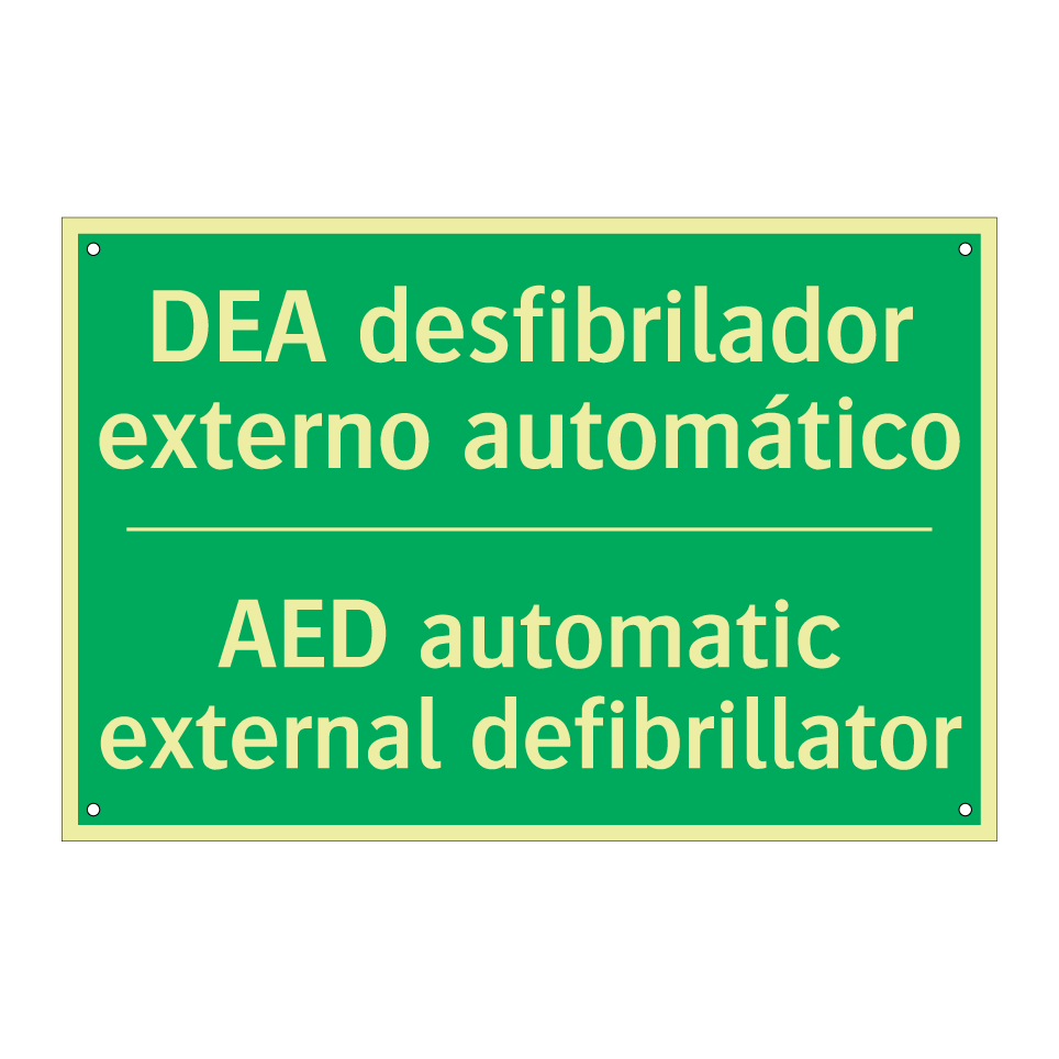 DEA desfibrilador externo /.../ - AED automatic external /.../