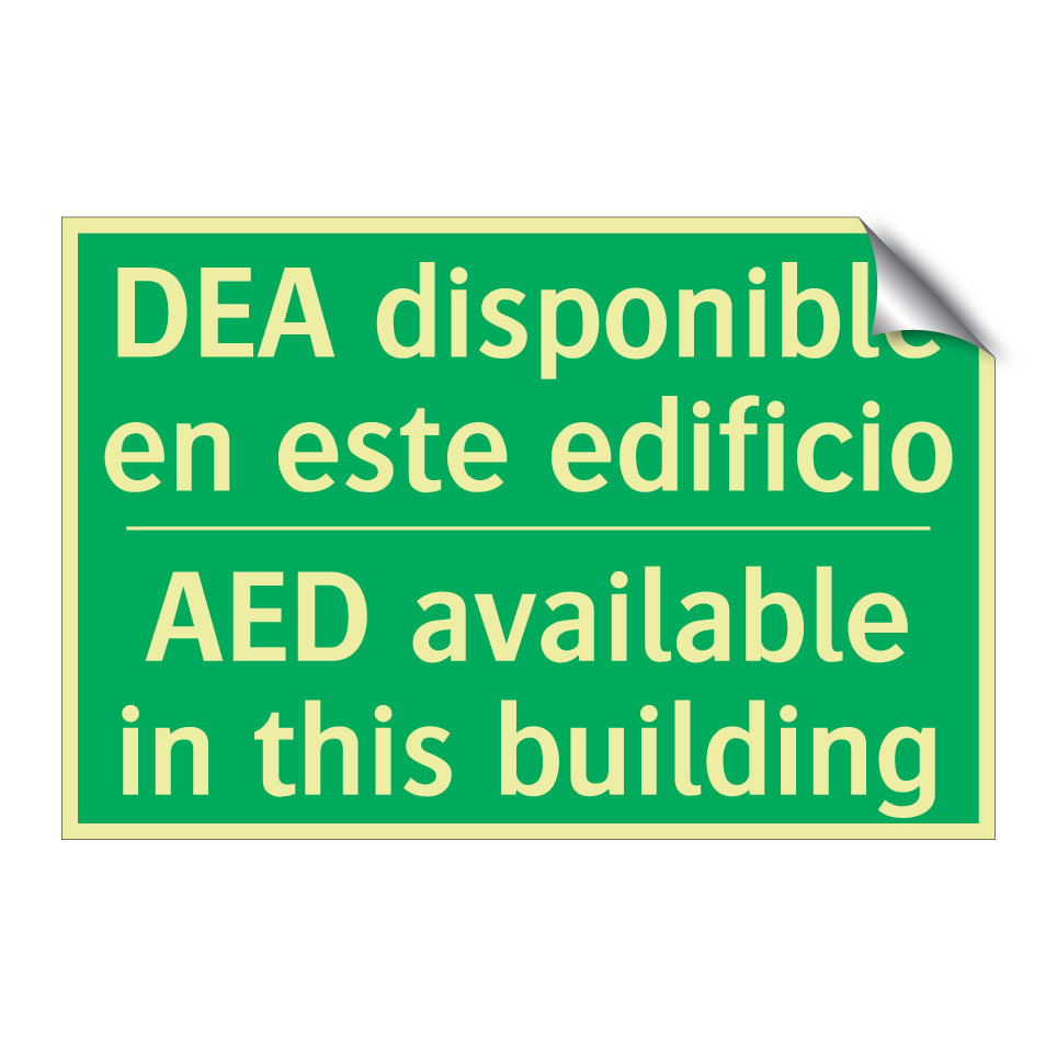 DEA disponible en este /.../ - AED available in this building