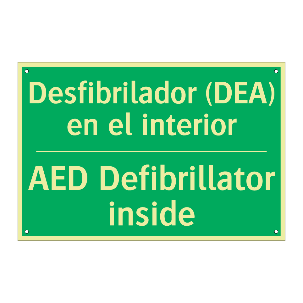 Desfibrilador (DEA) en el /.../ - AED Defibrillator inside