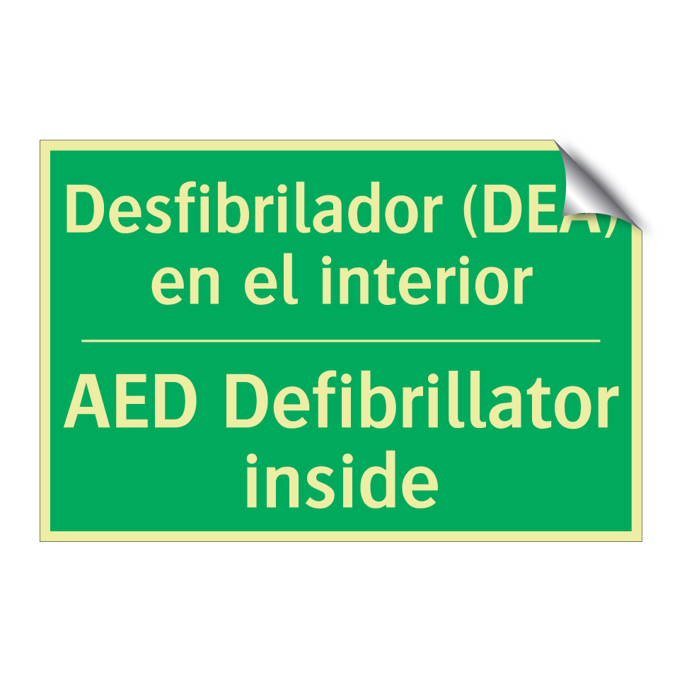 Desfibrilador (DEA) en el /.../ - AED Defibrillator inside