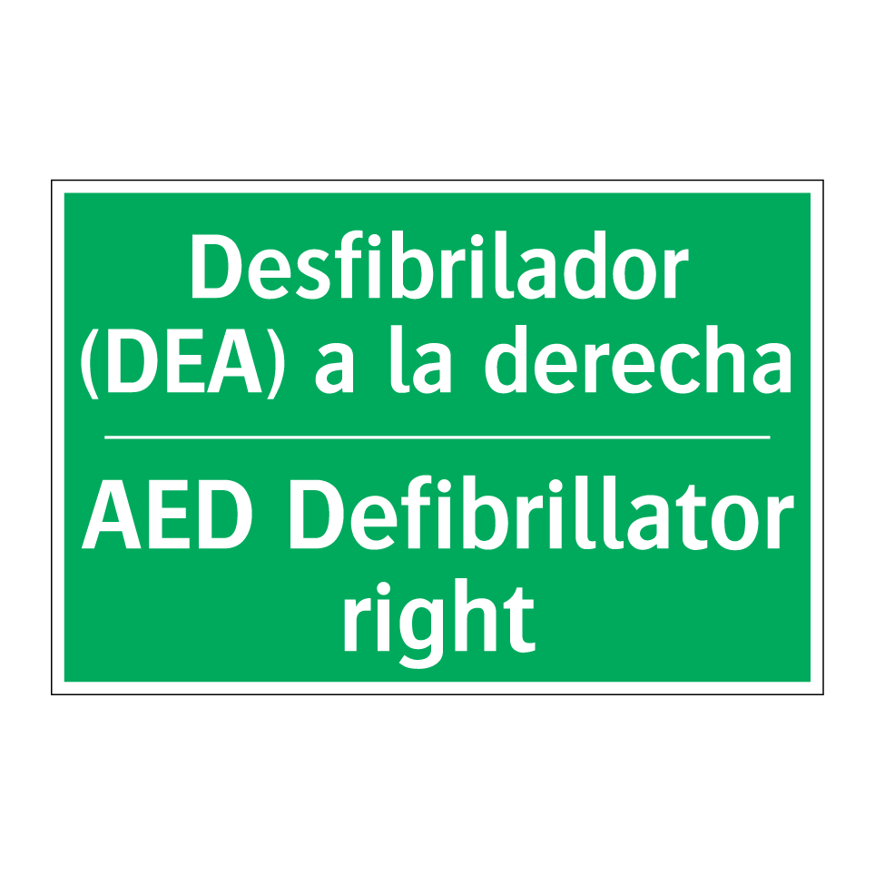 Desfibrilador (DEA) a la /.../ - AED Defibrillator right