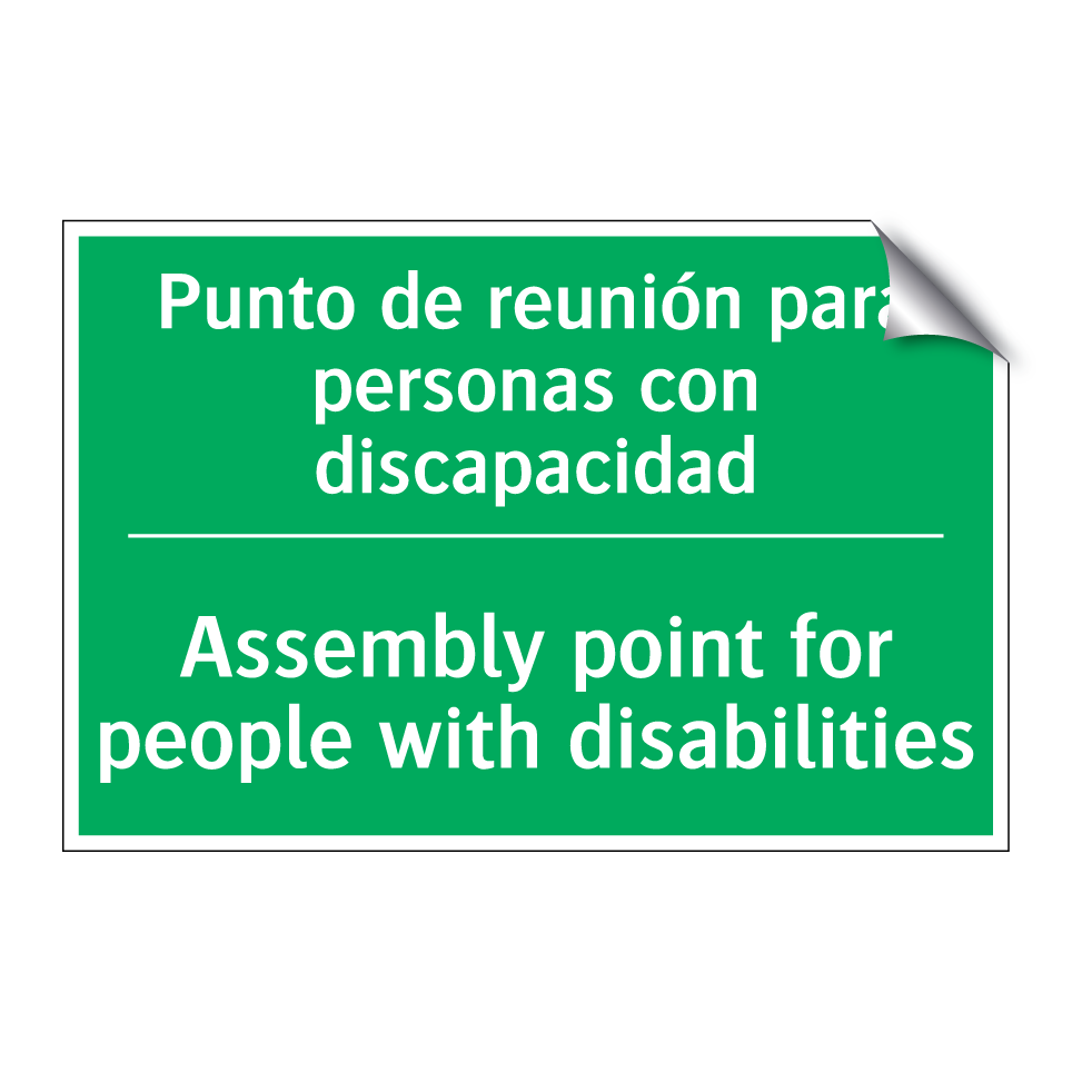 Punto de reunión para /.../ - Assembly point for people /.../