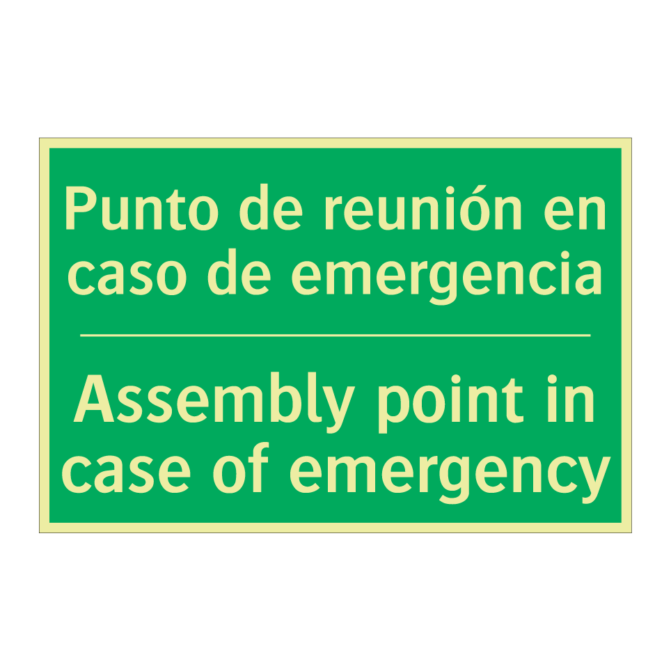 Punto de reunión en caso de /.../ - Assembly point in case of /.../