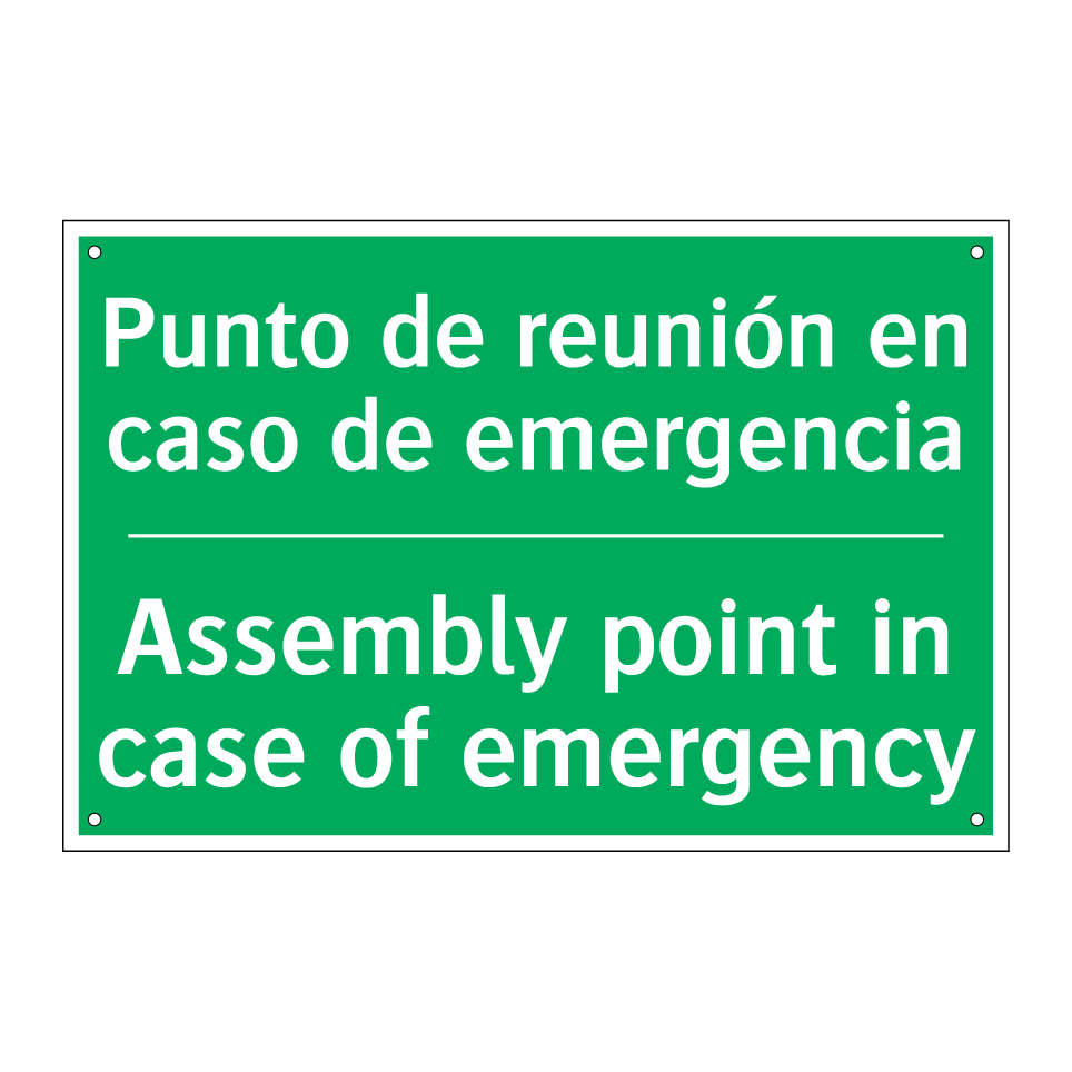 Punto de reunión en caso de /.../ - Assembly point in case of /.../