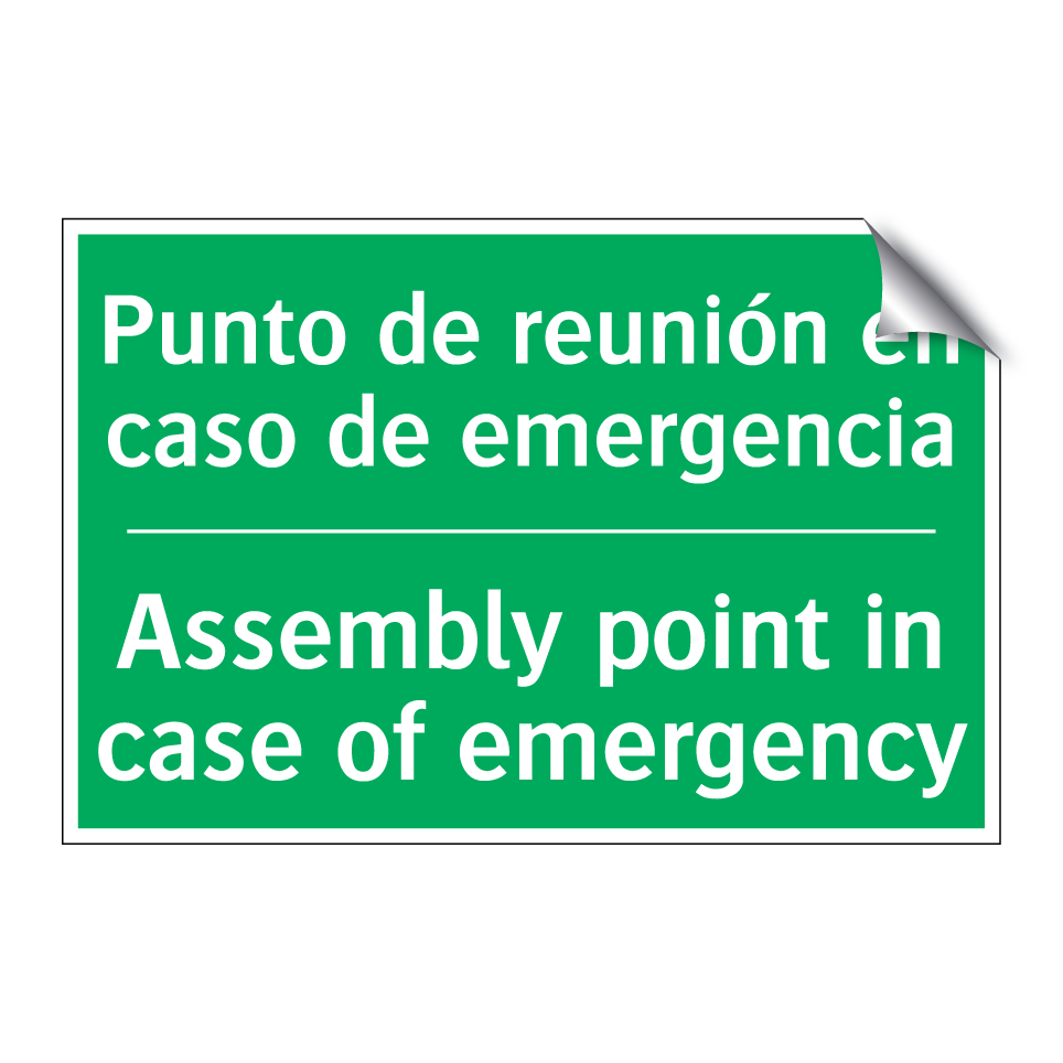 Punto de reunión en caso de /.../ - Assembly point in case of /.../