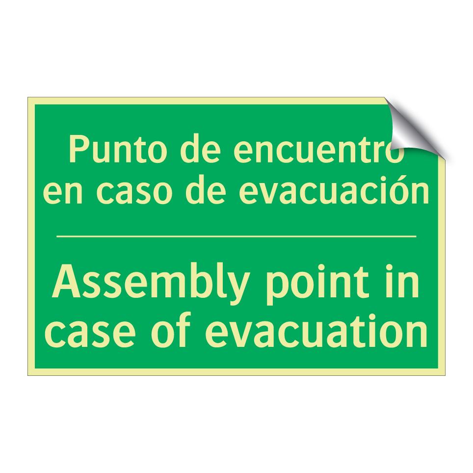 Punto de encuentro en caso de /.../ - Assembly point in case of /.../