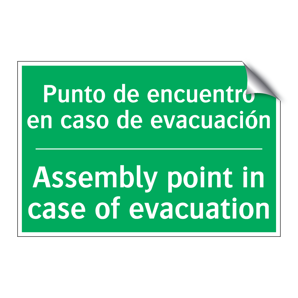 Punto de encuentro en caso de /.../ - Assembly point in case of /.../