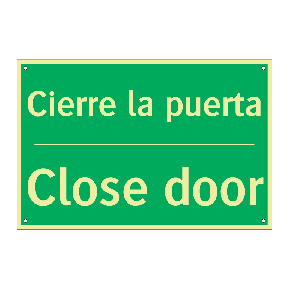 Cierre la puerta - Close door