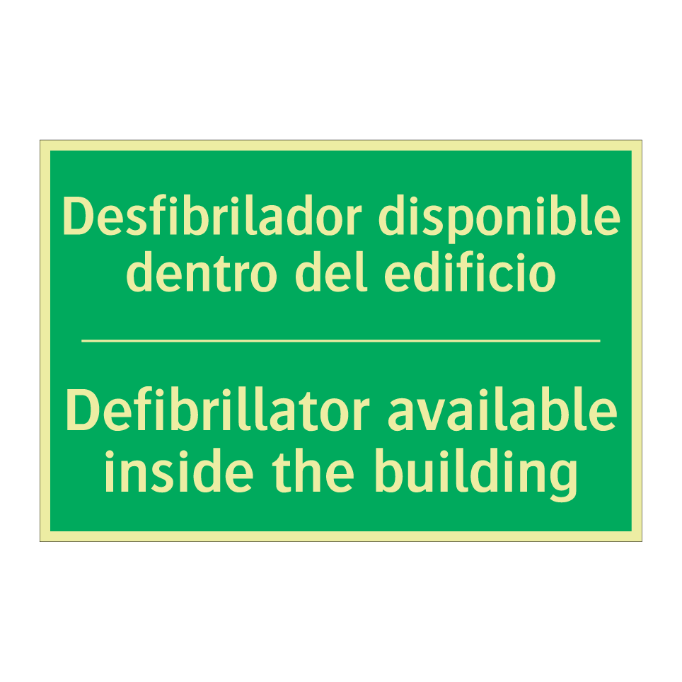 Desfibrilador disponible /.../ - Defibrillator available /.../