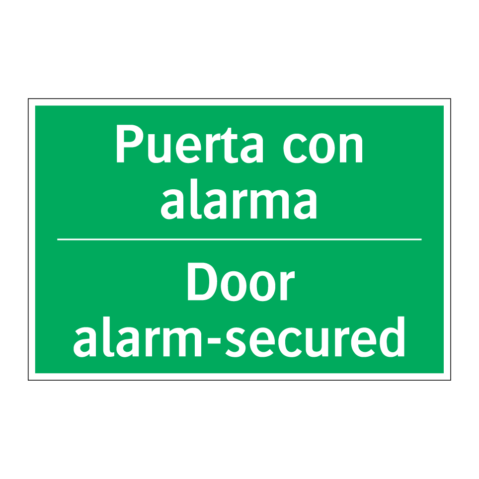 Puerta con alarma - Door alarm-secured