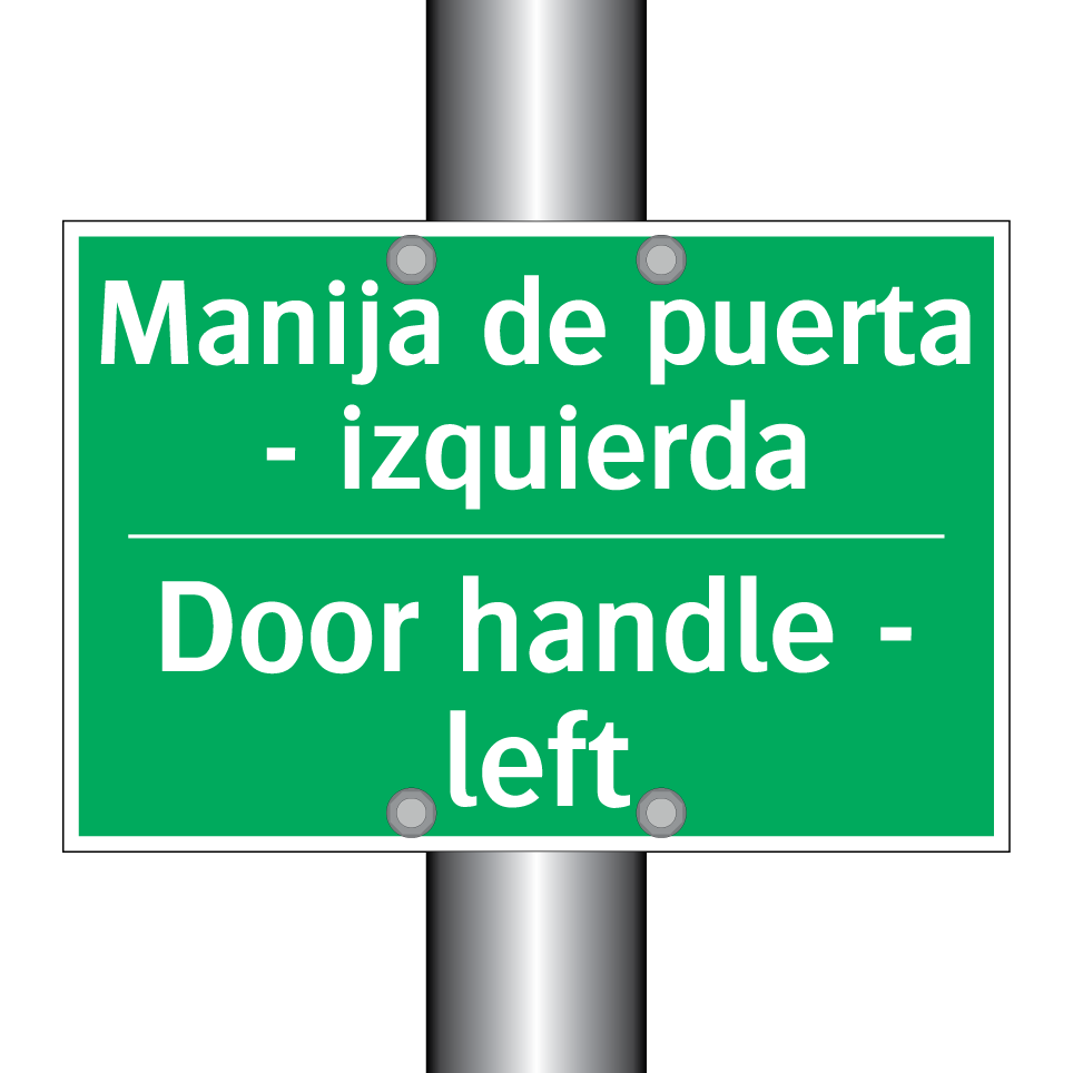 Manija de puerta - izquierda - Door handle - left