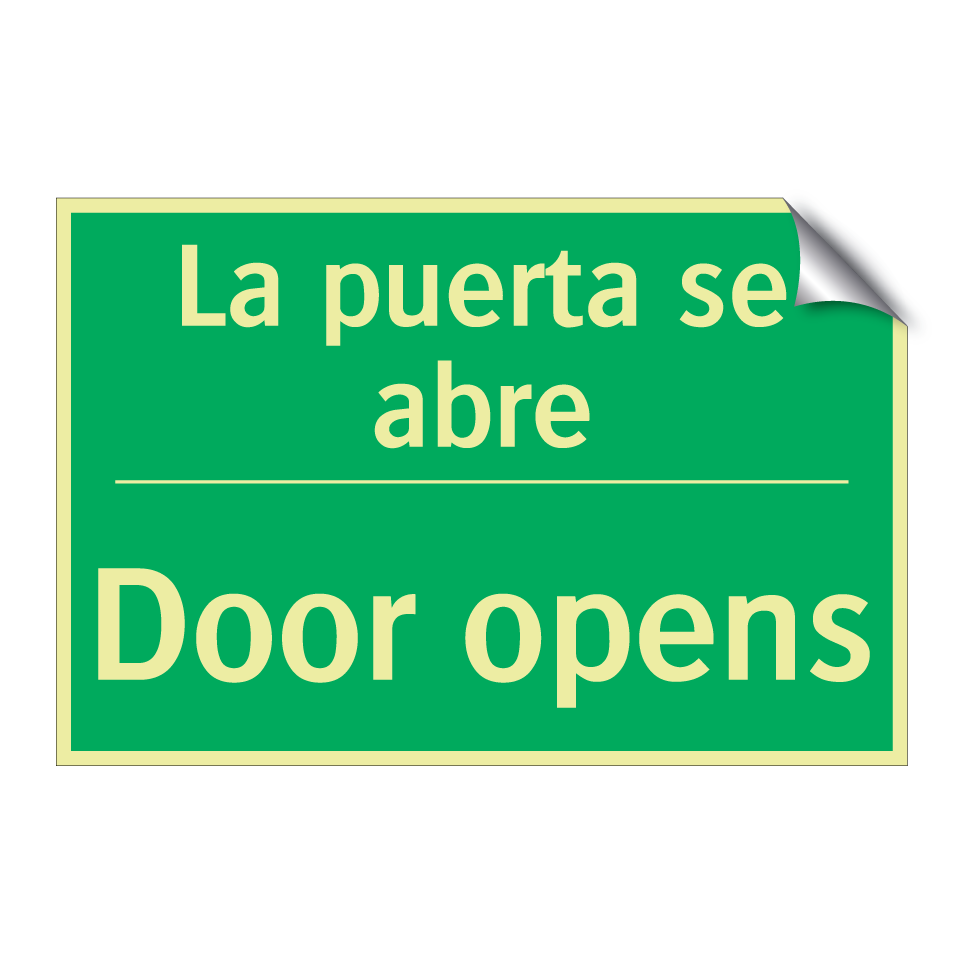 La puerta se abre - Door opens