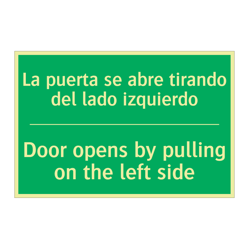La puerta se abre tirando del /.../ - Door opens by pulling on the /.../