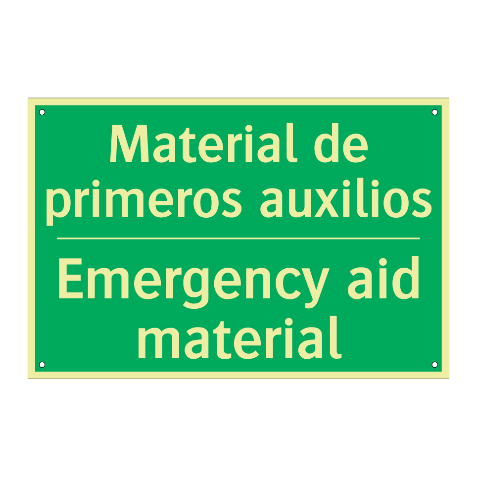 Material de primeros auxilios - Emergency aid material