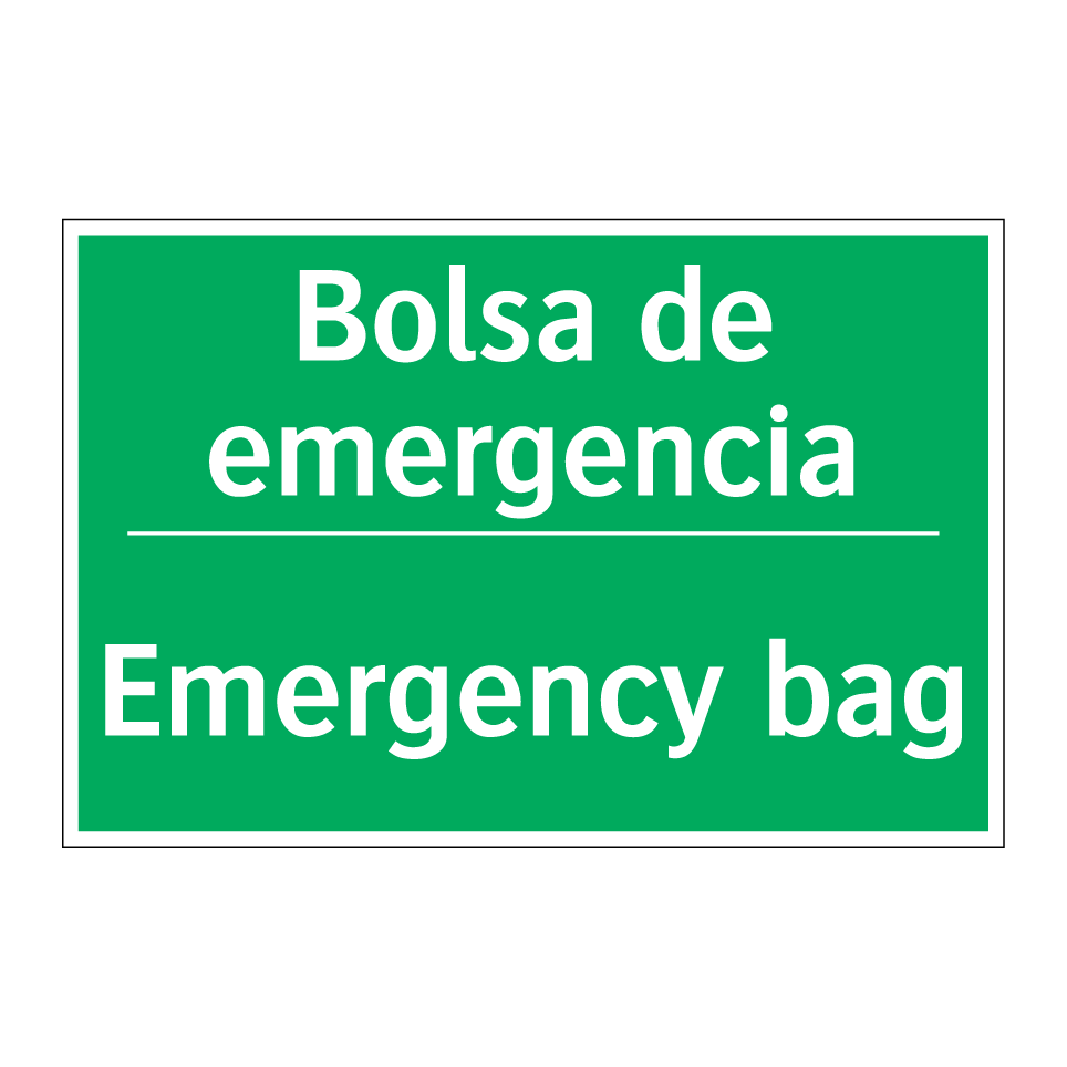Bolsa de emergencia - Emergency bag