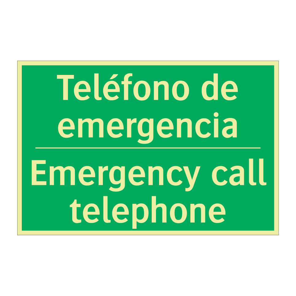 Teléfono de emergencia - Emergency call telephone