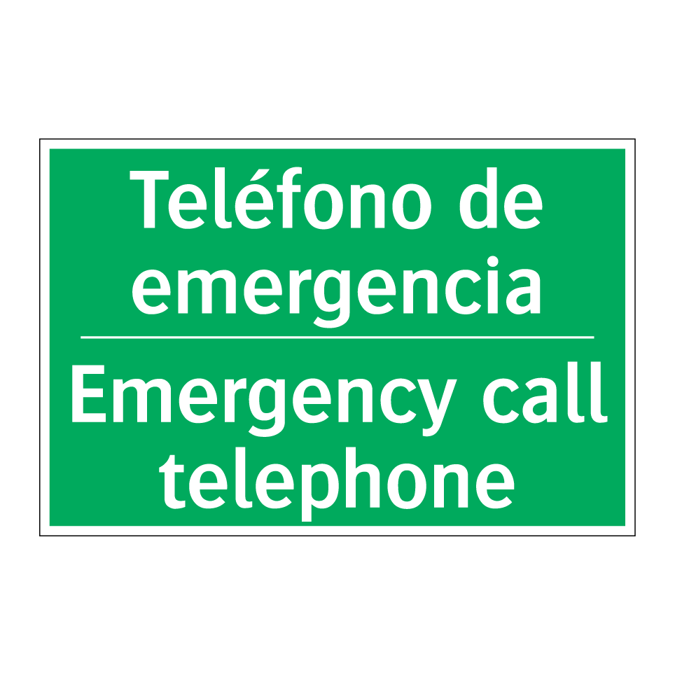 Teléfono de emergencia - Emergency call telephone