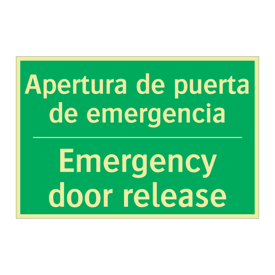Apertura de puerta de /.../ - Emergency door release