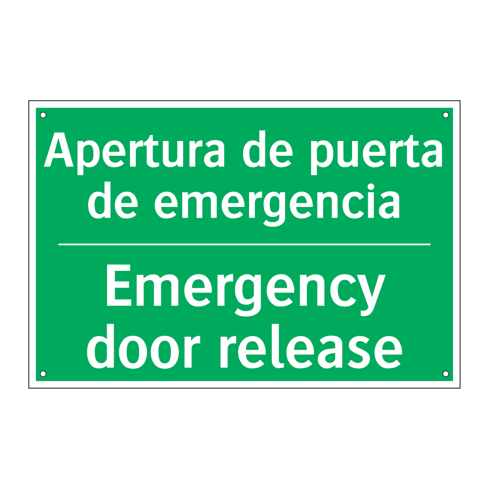 Apertura de puerta de /.../ - Emergency door release