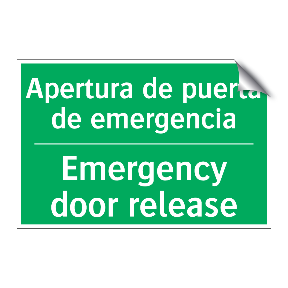Apertura de puerta de /.../ - Emergency door release