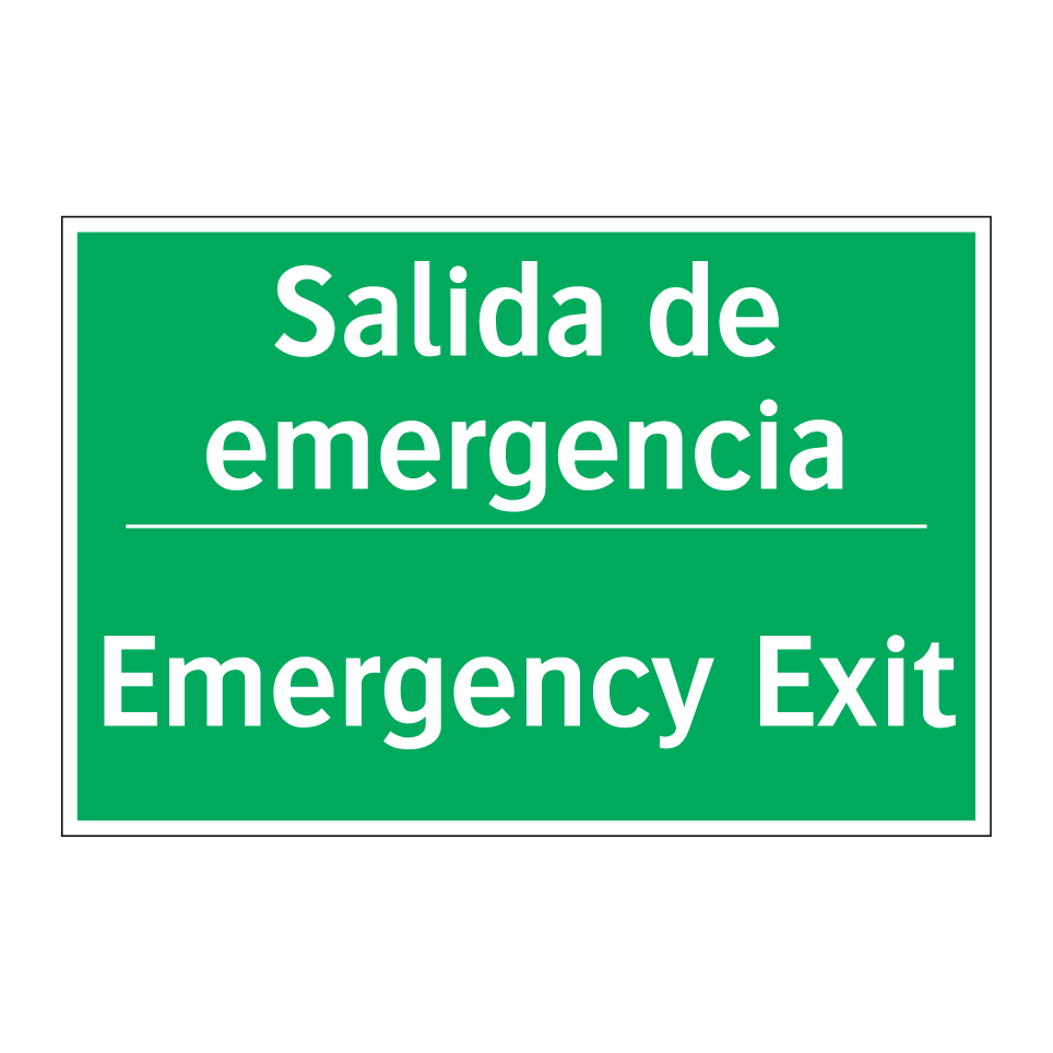 Salida de emergencia - Emergency Exit