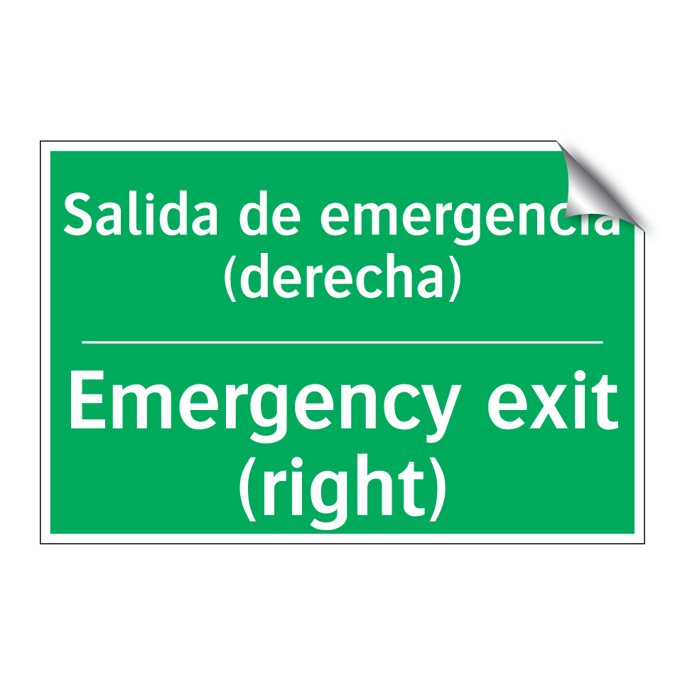 Salida de emergencia (derecha) - Emergency exit (right)