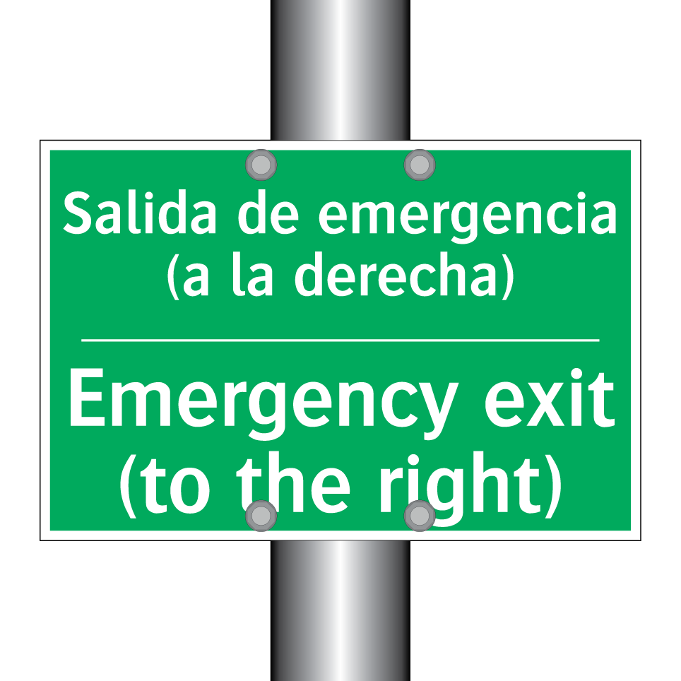 Salida de emergencia (a la /.../ - Emergency exit (to the right)