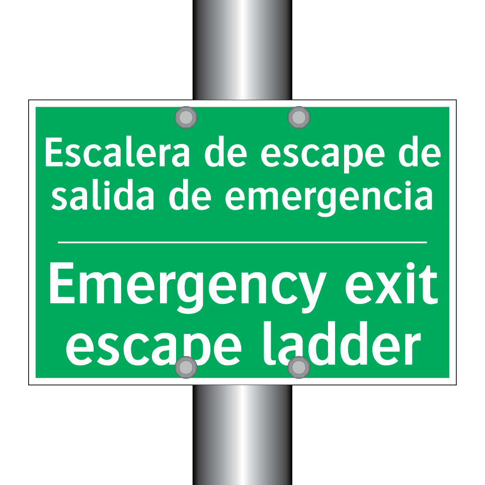 Escalera de escape de salida /.../ - Emergency exit escape ladder